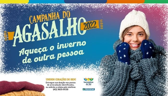 Laranjeiras - Secretaria de Assistência Social e Provopar lançam Campanha do agasalho 2022